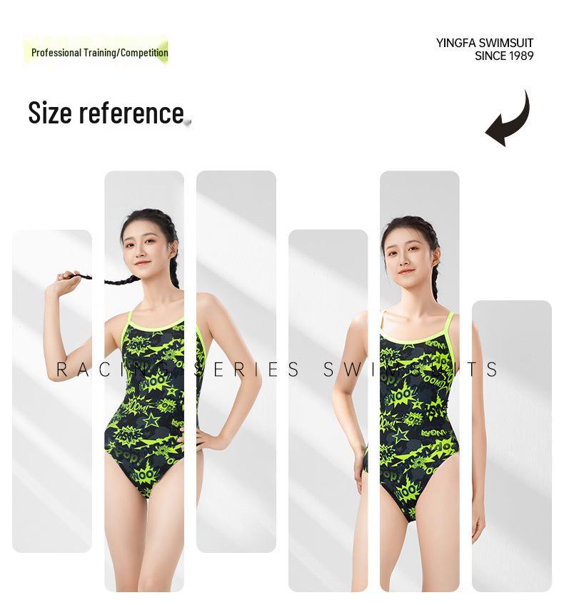 Yingfa Women's Professional Triathlete One-Piece Slimming Swimsuit 8092