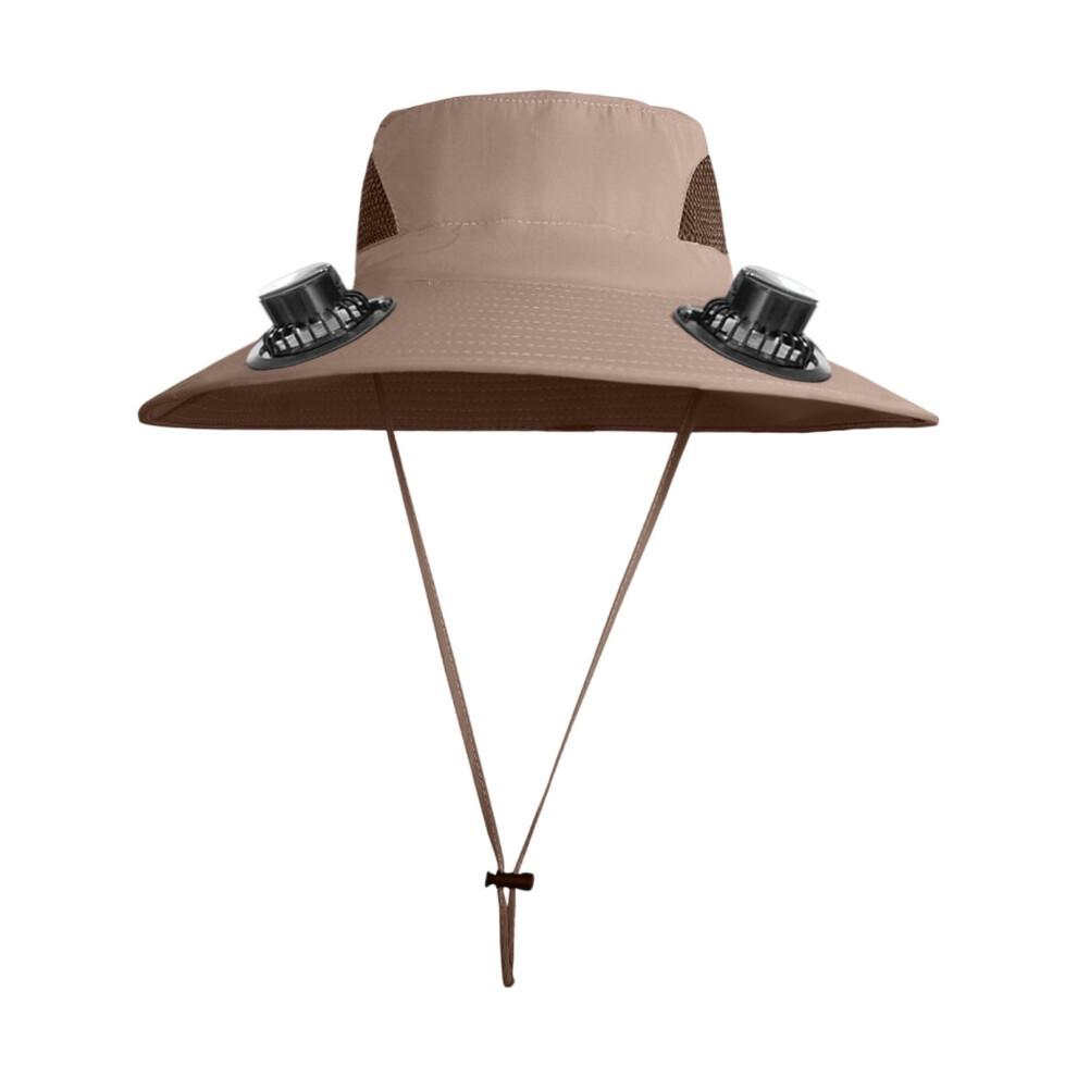 Solar-Powered Fan Hat with Built-in Dual Fans – Rechargeable & UPF 50+ Sloar Fan Cap for Outdoor Adventures (with A Pair of White Arm Sleeves)