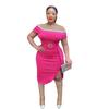 2023 Plus Size African Women's Waist-Hip Dress