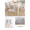 4 Stück bedruckte Stuhlhusse, abnehmbar, waschbar, für Hochzeitsfeier, Esszimmer, Heimdekoration