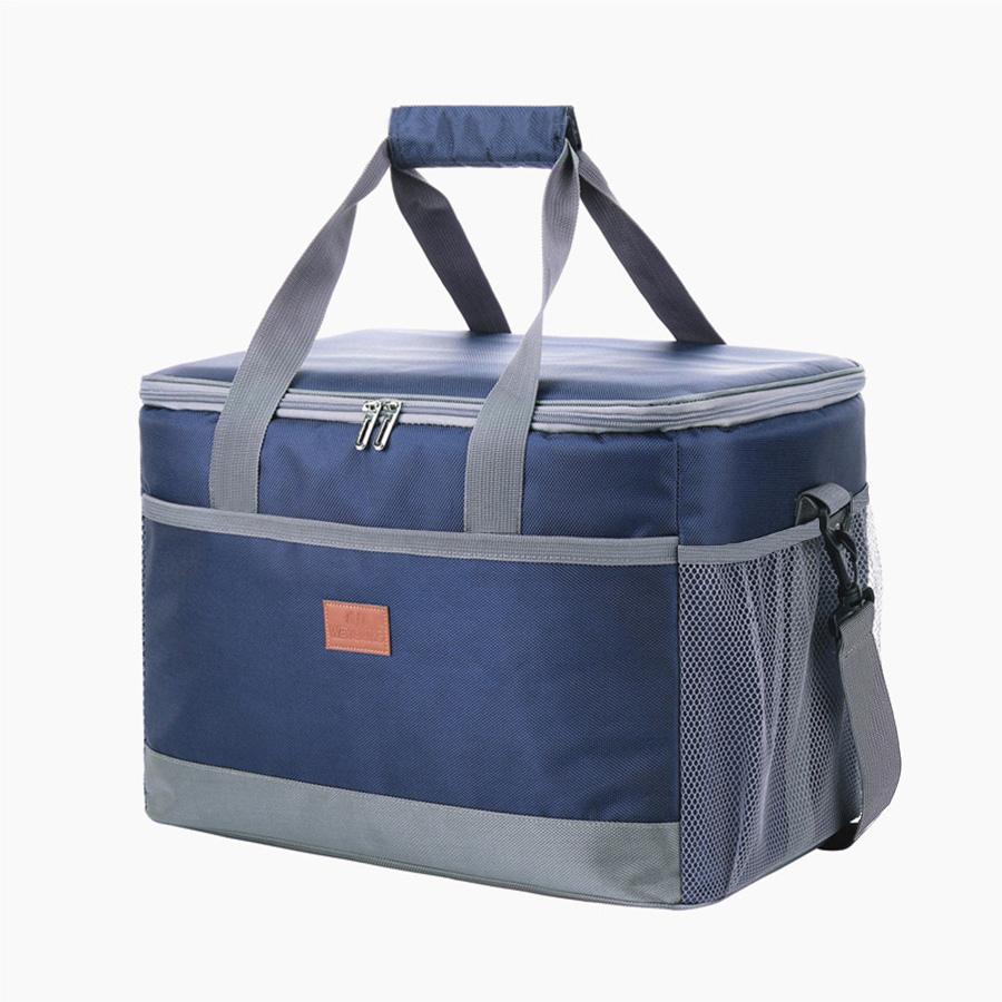 

33L Thickened Oxford Cloth Leakproof Insulated Cooler Bags Box For Women Men Outdoor Large Tote Picnic Bags темно-синий
