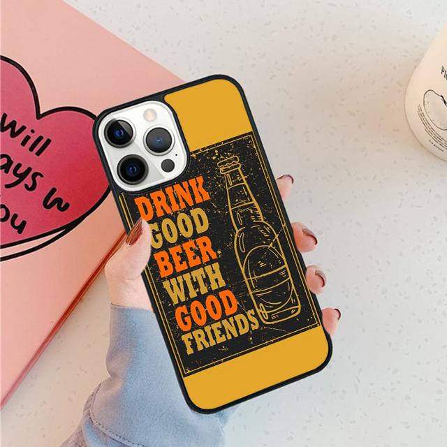 Beer Cup Phone Case For iPhone 17 Air 15 16 16e 11 12 13 14 Pro Max Cover For iPhone 17 Air Max Plus coque Fundas Shell