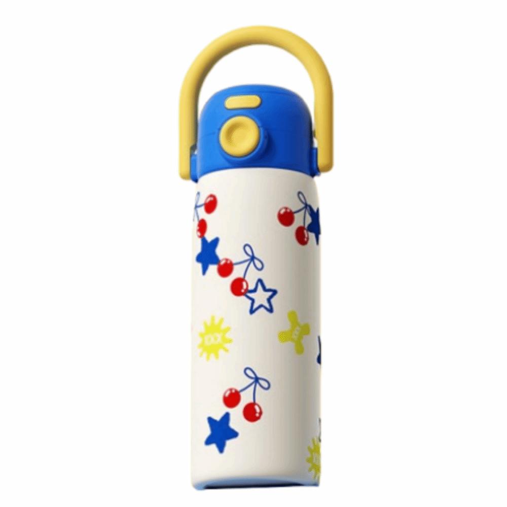 Creative Thermal Water Bottle Portable Large Capacity Outdoor Insulated Mug Leak-proof 500ML Drinking Straw Cup Household 500ML