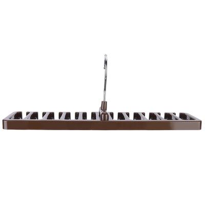 Multifunkční věšák na kravaty Otočný hák Držák na opasek Organizér na kravaty do skříně Hnědý