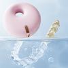 Doughnut Retainer Case with Hook Cleaning Brush Double Layers Portable Invisible Brace Storage Box Mouth Guard Denture Dental Aligner Container Holder