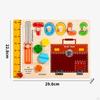 Busy Board Montessori Toy Wooden Sensory Brain Shape Recognition Toddlers Activity