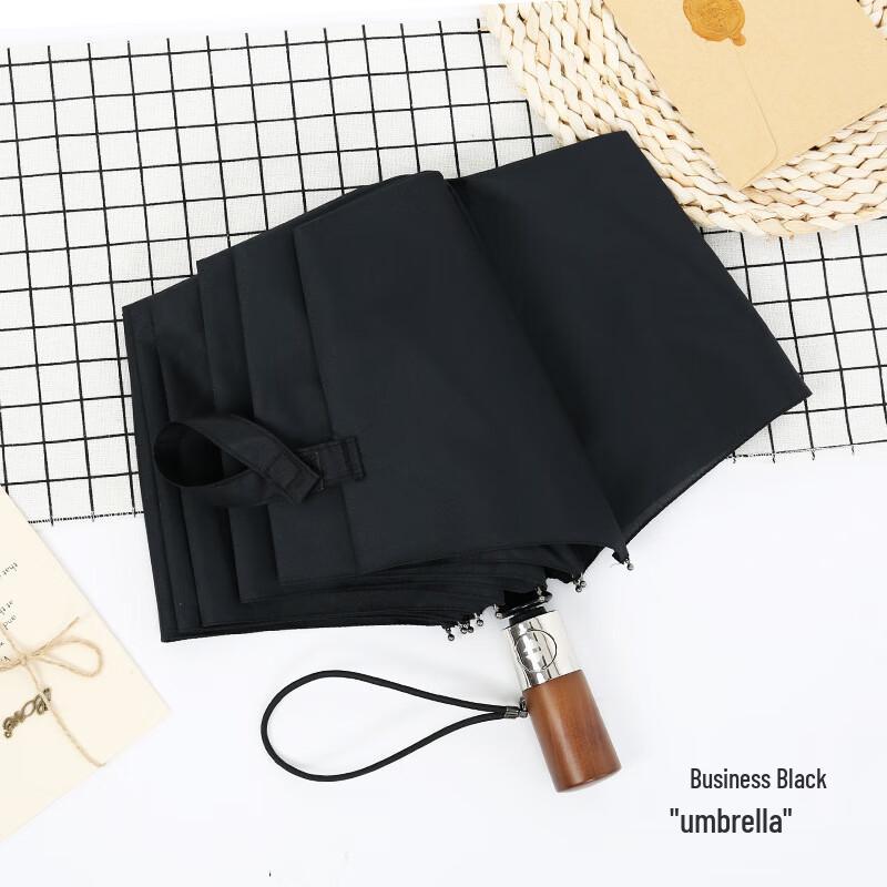 

Nanjiao Automatic Vintage Wooden Handle Folding Umbrella