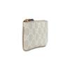 Gucci Ophidia Double G logo zipper closure canvas and leather canvas bag key bag women's beige and oatmeal