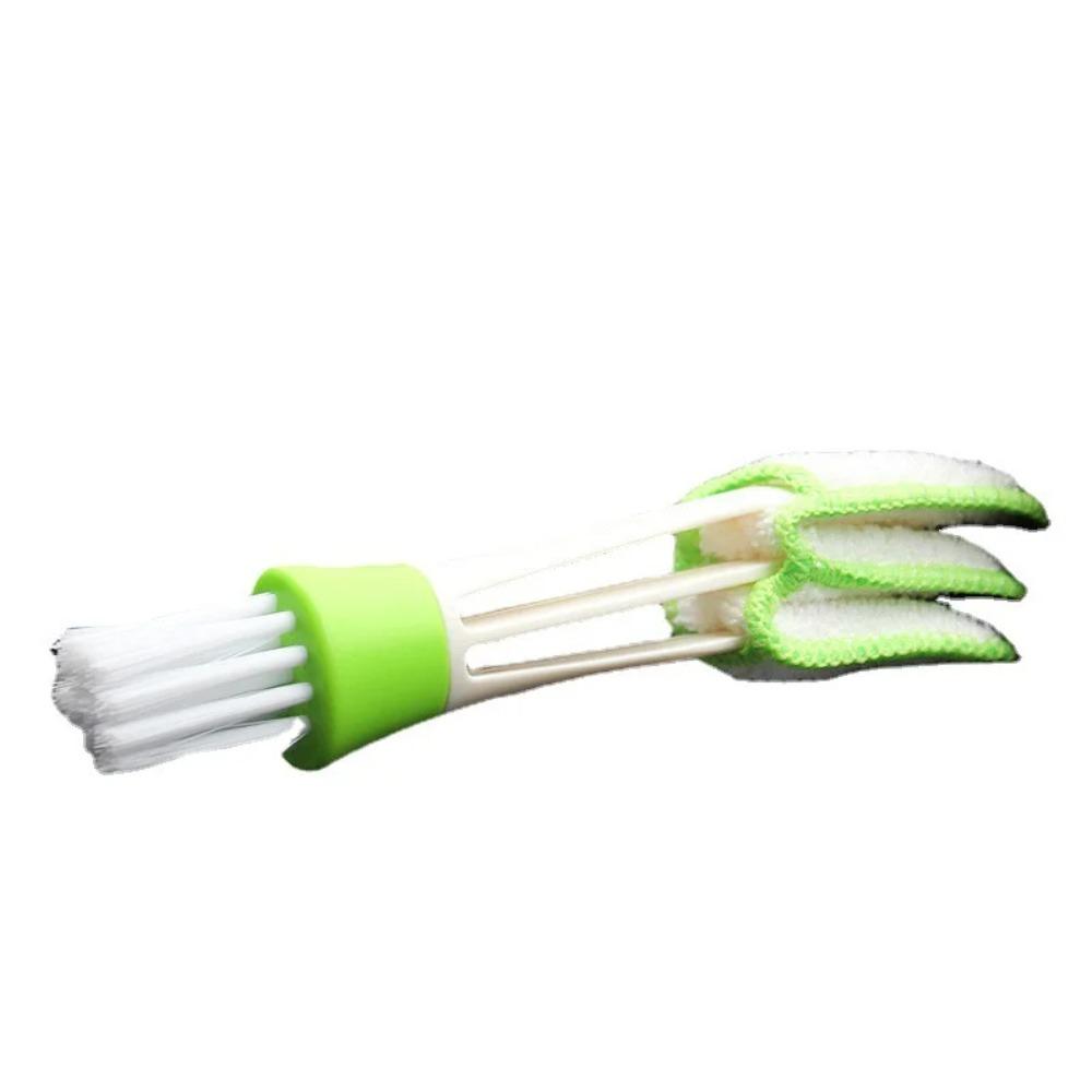 Dual Head Car Air Conditioner Air Vent Brush Dust Removal Dash Blinds Cleaning Brush Keyboard Multi-Use Brush Angel Brush