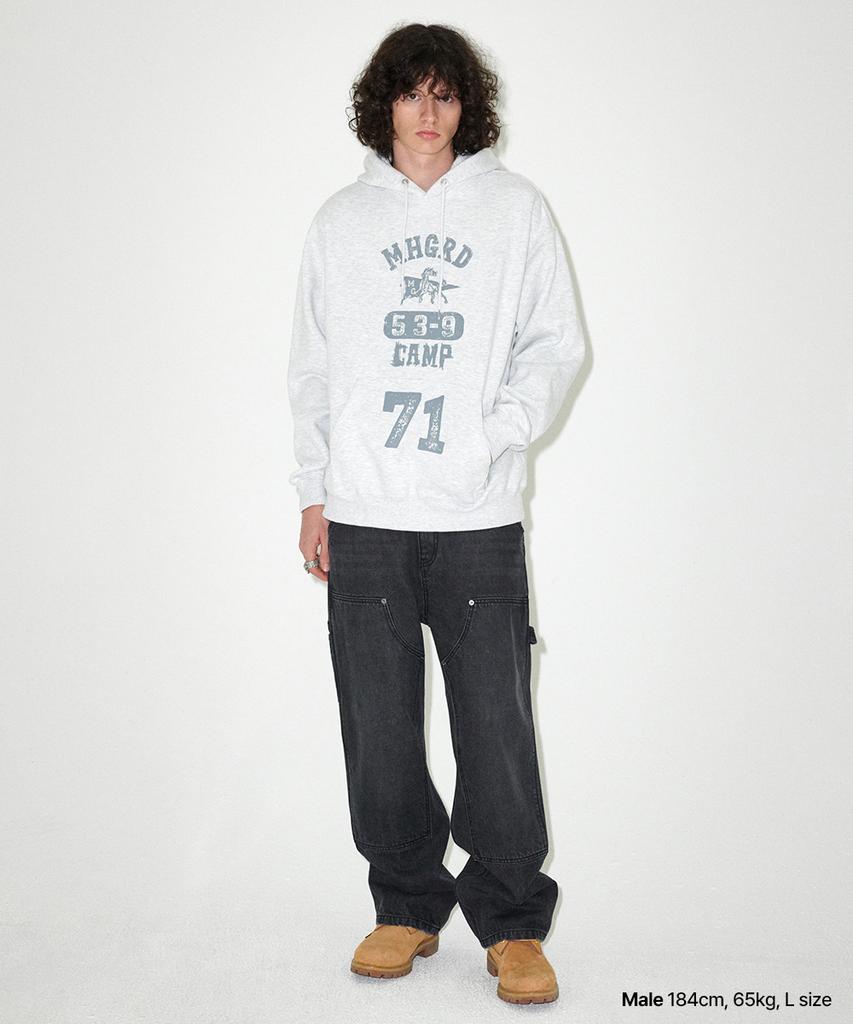 MAHAGRID Double Knee Denim Pant Black(Mg2Efmd112A)