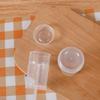 10Pcs Push Up Cake Shooter Round Shape Transparent Cake Holders Push Plastic Containers With Lids For Ice Cream Baking Molding