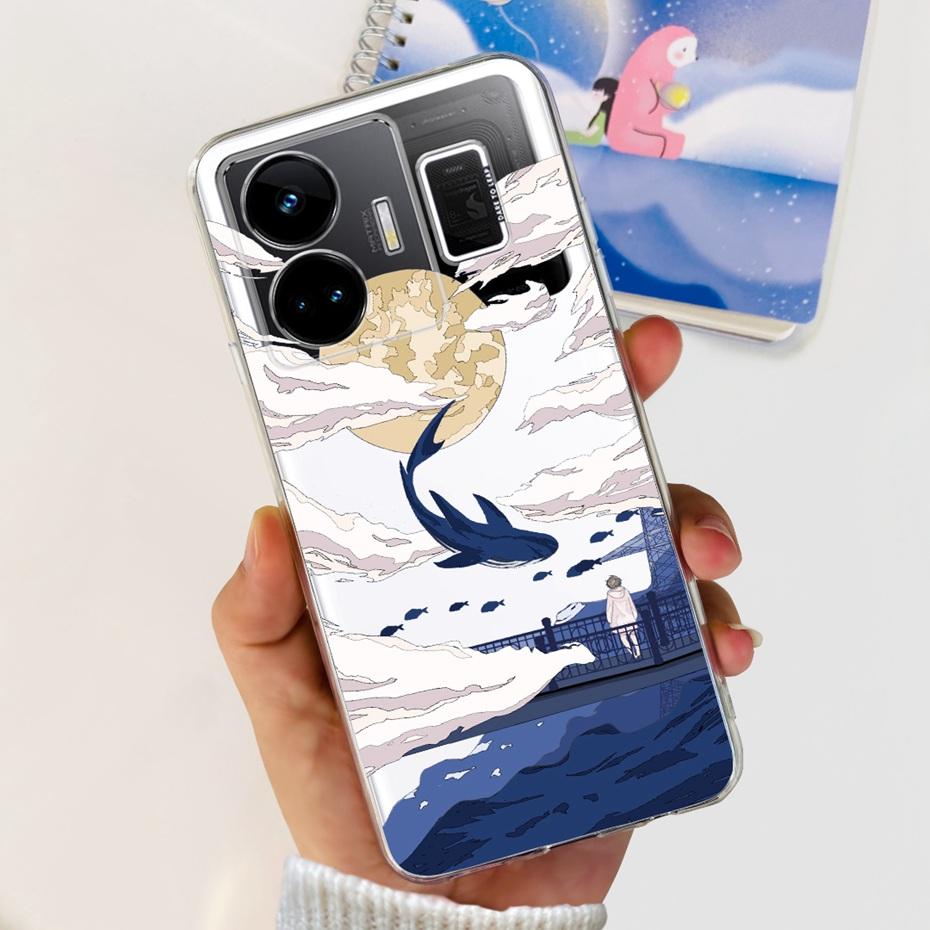 For Realme GT3 RMX3709 Cool Dragon Cartoon Phone Case For Realme GT 3 GT3 240W 5G Soft Silicone TPU Cases