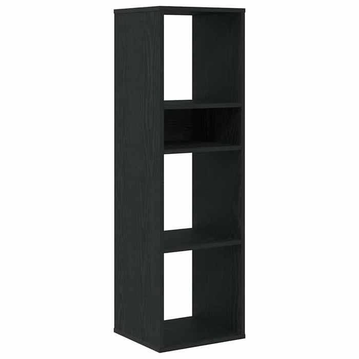 VidaXL Bibliothèque noir 34x31x112 cm bois d'ingénierie, armoire de rangement, étagère de rangement, unité de rayonnage, 860284