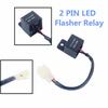2 Pin Motorcycles LED Light Flasher Relay Turn Signal Rate Control Hyper Flash