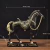 Luxurious Resin Running Horse Ornament for Home or Office Decor
