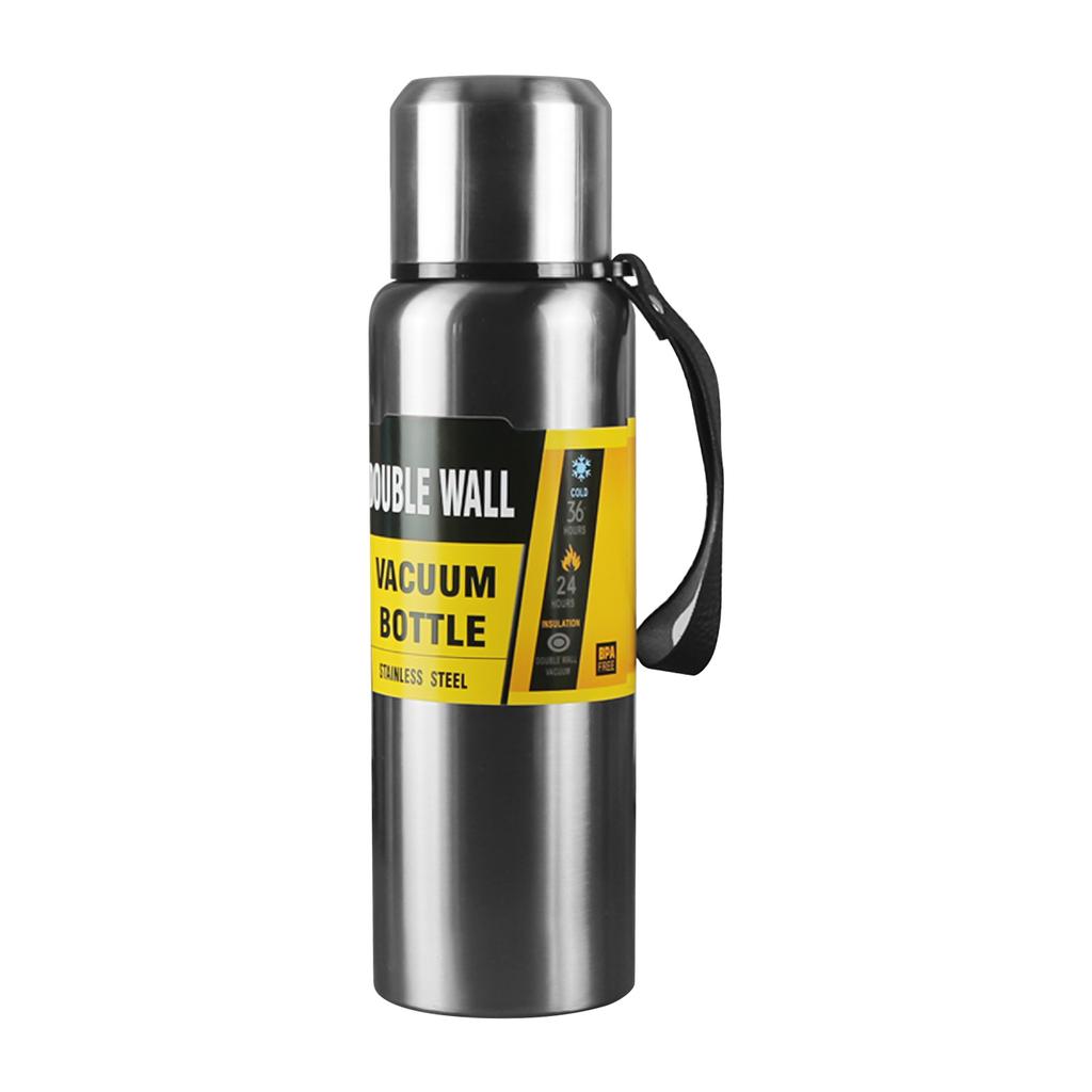 34oz Vacuum Insulated Wide Mouth Bottle Stainless Steel Double Wall