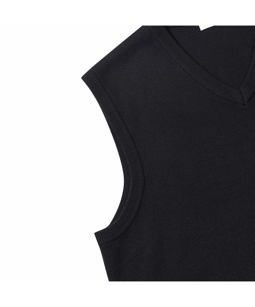 Brentwood [Essentials] Washable V-Neck Vest Sweater Brwax26271Bkx