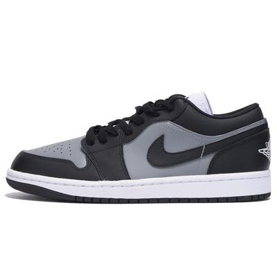 Jordan Air Jordan 1 Protiskluzový kryt Nízké Vintage Basketbalové boty Dámské Černá Šedá DC0774-101(Tým59-)