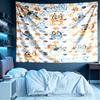 Bluey Print Tapestry, Lightweight Wall Hanging, for Bedroom, Dorm, Living Room, Home Art Decor, Birthday Christmas Gift for Friends