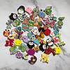 Pack of 50 Cartoon Animal Wooden Buttons, Mixed Styles, 2-Hole