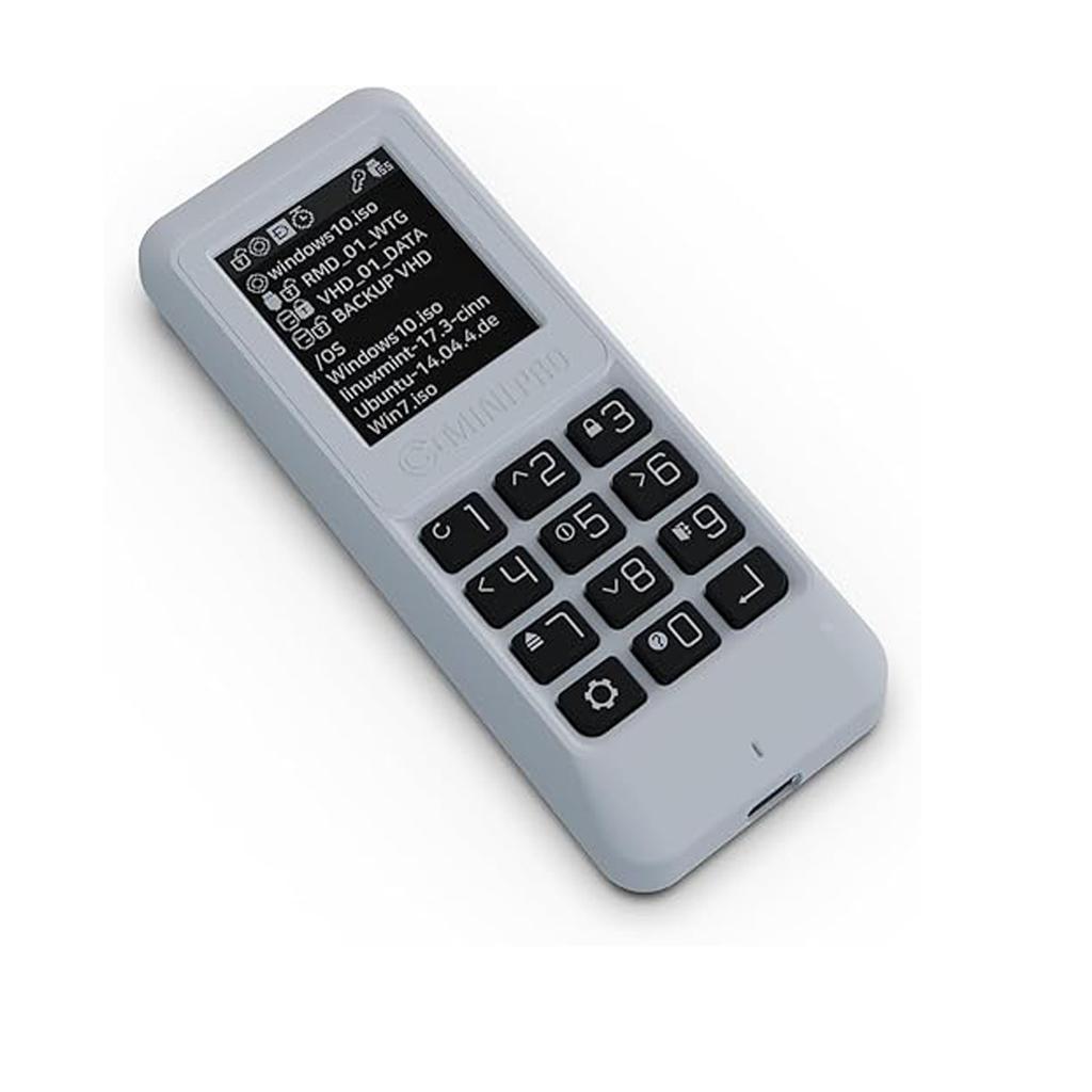 IODD MINI PRO M.2 NGFF SATA 2280 , USB-C / Bootable Virtual ODD&HDD / AES256 Max up to 76 Digits / Write Protect /2541,ST400