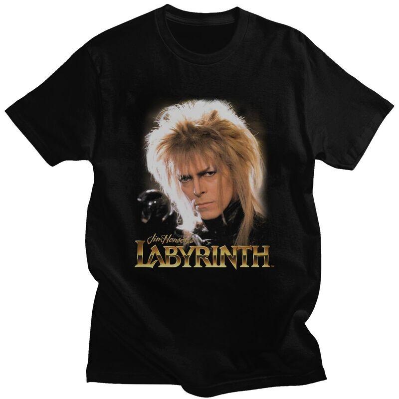 Custom Fantasy Film Labyrinth T Shirt Men Pure Cotton T-shirt Casual Jareth The Goblin King Tees Fashion Tshirts - Men s Summ... S разноцветный