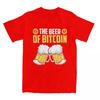 Awesome The Beer Of Bitcoin T-Shirts Men Round Neck  T Shirt Cryptocurrency BTC Crypto Short Sleeve Tee Shirt Clothing