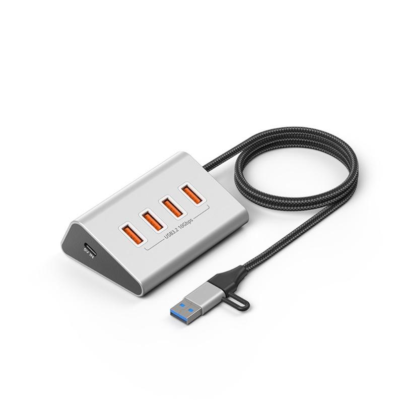 

Multiple Interfaces USB C Hubs 10Gbps Data Transfer Aluminum Portable Adapter Card Slot For Laptop Devices