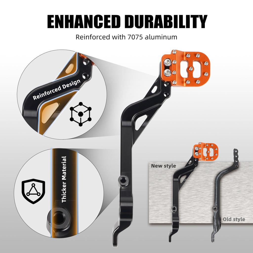 For KTM 390 250 Adventure 2020-2024 Adjustable Rear Brake Pedal Lever Step Tip Plate 390 Adventure 250 Adventure 2021 2022 2023