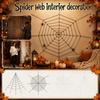 Halloween Spider Web Decoration Prop for Indoor Outdoor Yard Wall Party Scene Setup Stretchable Synthetic Material Large Size