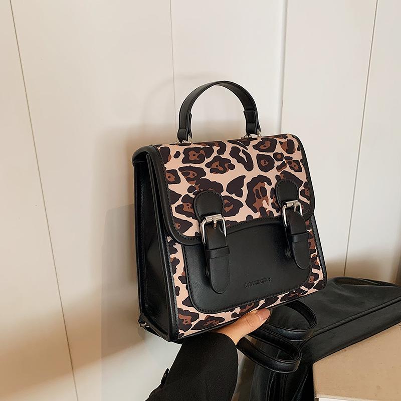 Women's Backpack New Contrasting Color Versatile Backpack Small Schoolbag
