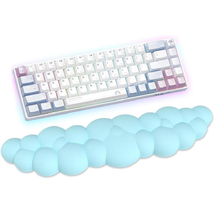

.com : Cloud Wrist Rest for Computer Keyboard Arm Wrist Rest with Non-Slip Base Extended Rest Ergonomic Memory Foam for Keyboard and Mouse Typing синий