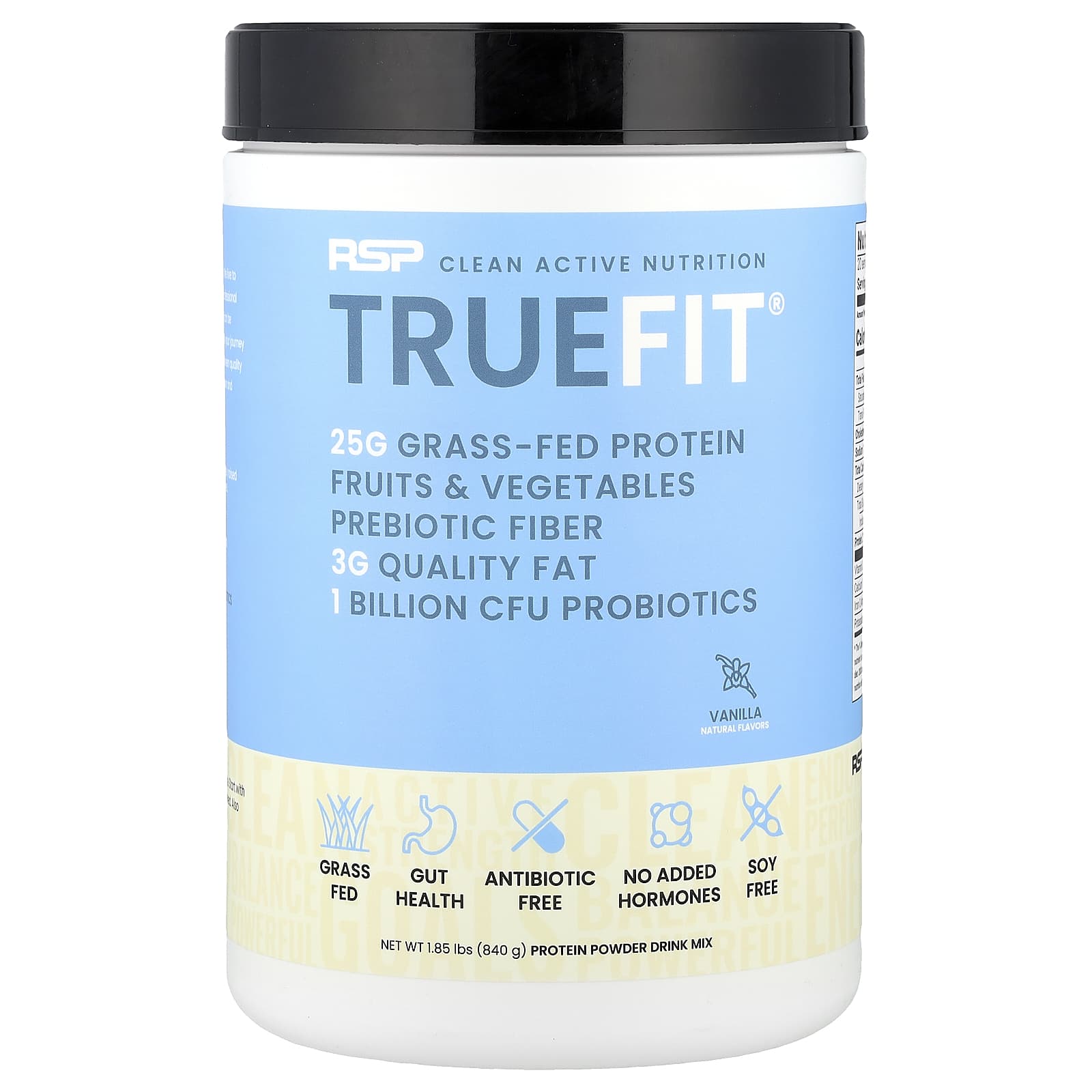 

Truefit, Grass-Fed Whey Protein Shake, Chocolate, 940G (2Lbs)