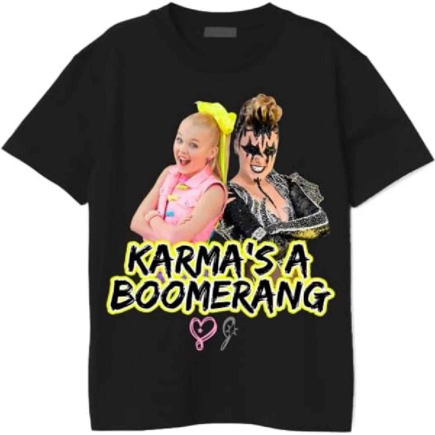 

ДжоДжо Сива Карма - бумеранг Черная футболка Взрослые размеры XXXXXL чёрный