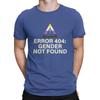 Gender Not Found Agender Non Binary Pride Awesome Cotton Tee Shirt Unisex TShirt Short Sleeve Error T Shirts Crewneck Clothes