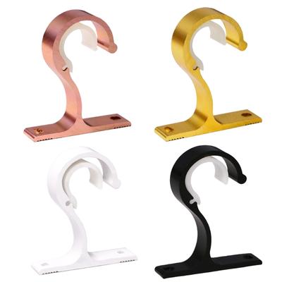 Versatile Aluminum Alloy Rod Bracket Suitable for Curtain or Wardrobe