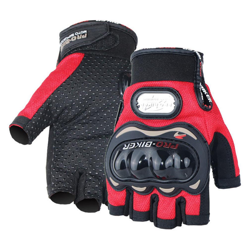 Men's Motorcycle Half Finger Gloves Cycling Equipment Wearable Lady Knight Racing Summer Fingerless Glove Protective Gear Gloves