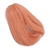 Replacement Wig for Dolls, 1/6 Scale Doll Hair Wig, High-Temperature Silk Elastic with Bangs (Carrot Orange)