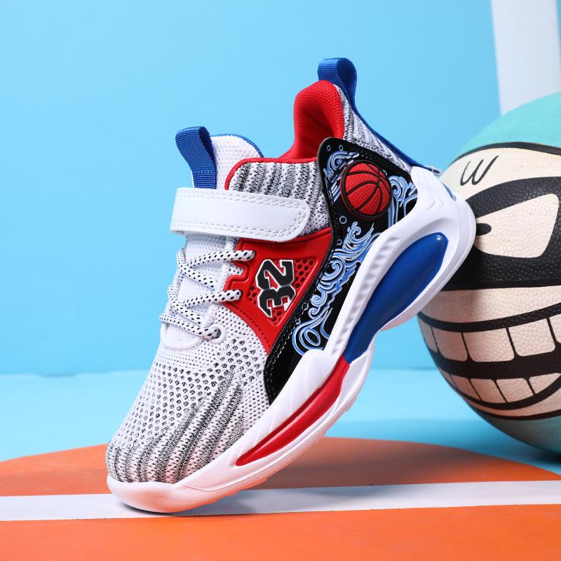 Kids' Sports Shoes Boys Basketball Sports Tennis Shoes Fashion Comfortable Teenager Casual Sneakers Non-slip Running Shoes