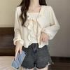 Women's French Ruffle Trim Shawl Cardigan & Camisole Set - Summer Sun Protection