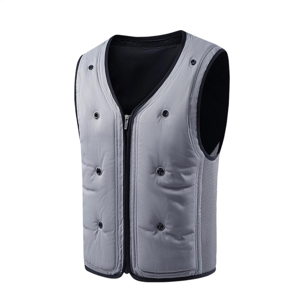 

Summer Water Injection Ice Bag Vest Reusable Unisex Adult Apparel for Workout Cycling Running Outdoor Sports Fishing L