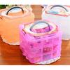 Detachable DIY Classification Transparent Mini Portable Medicine Box Travel Storage Box 10 Grid Jewelry Box Organizer Box