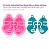 Silicone Molds Girl Face Shape Keychain Decoration Jewelry Accessories Pendant Making Tool Handicraft Casting Mould Girls Female