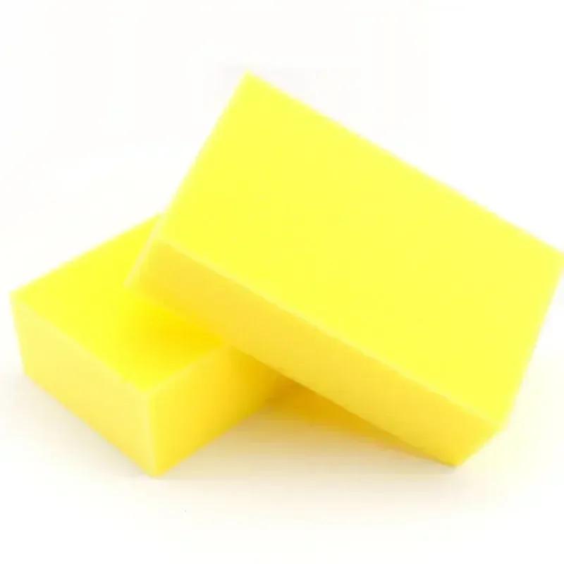 Yellow Car Wash Wax Square Sponge Extra Soft Large Size Washing Cellulose Super Absorbent Multi-use Cleaning Tool
