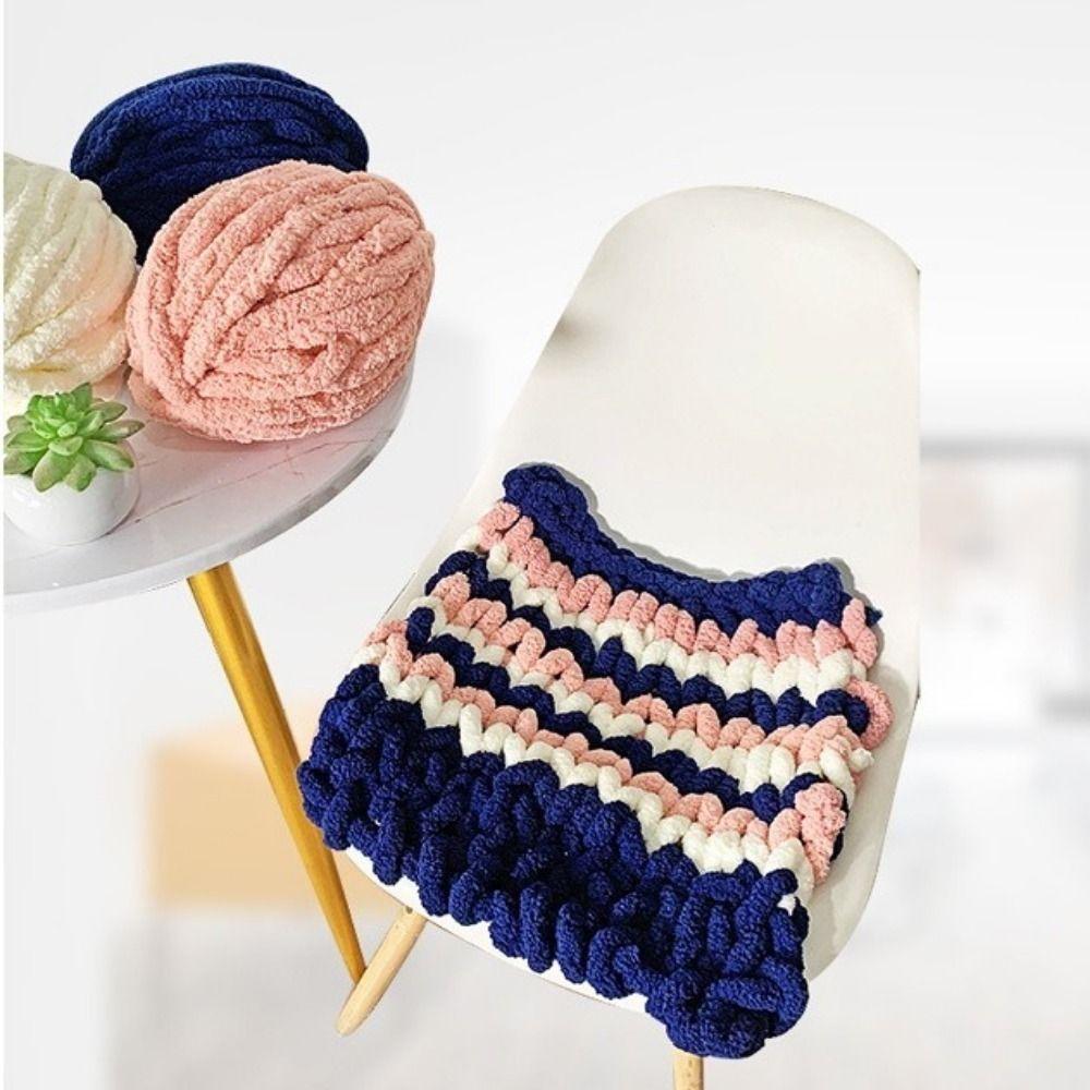 Chenille Chunky Yarns Multi-color Large Ball Thick Yarn Ball Hand-Knitted Soft Icelandic Scarf Yarn for Blanket Knitting