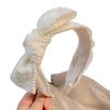 French Retro Pearl Knotted Headband - Elegant White Accessories for Spring & Summer