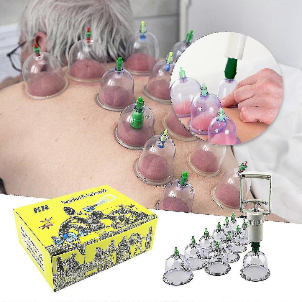 Cupping Set Professional Chinese Acupoint Cupping Massage Set 12 Cups - Pjun