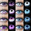 Cosplay Lila Farbe Kontaktlinsen für Auge Blau Colorcon Lense Anime Coser Linsen Augen Make-Up Pupilentes