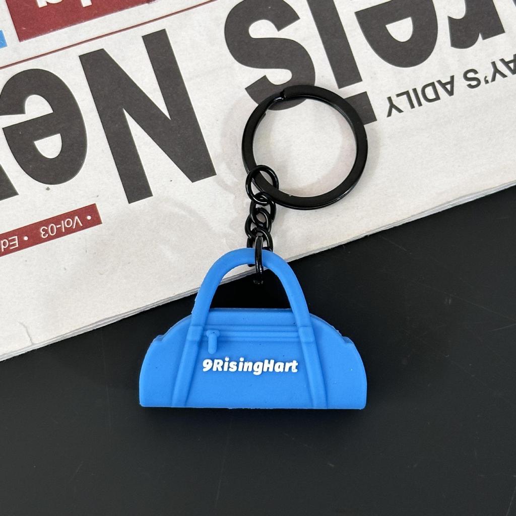 Fitness Series Gummi-Schlüsselanhänger: Hantel- & Kurzhantel-Anhänger für Geschenke