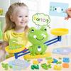 Frosch Waage Spielzeug, Zahlen Zählbausteine Spiele, Montessori Mathe Spiele für Kinder, Vorschule Kindergarten Lern Geschenk